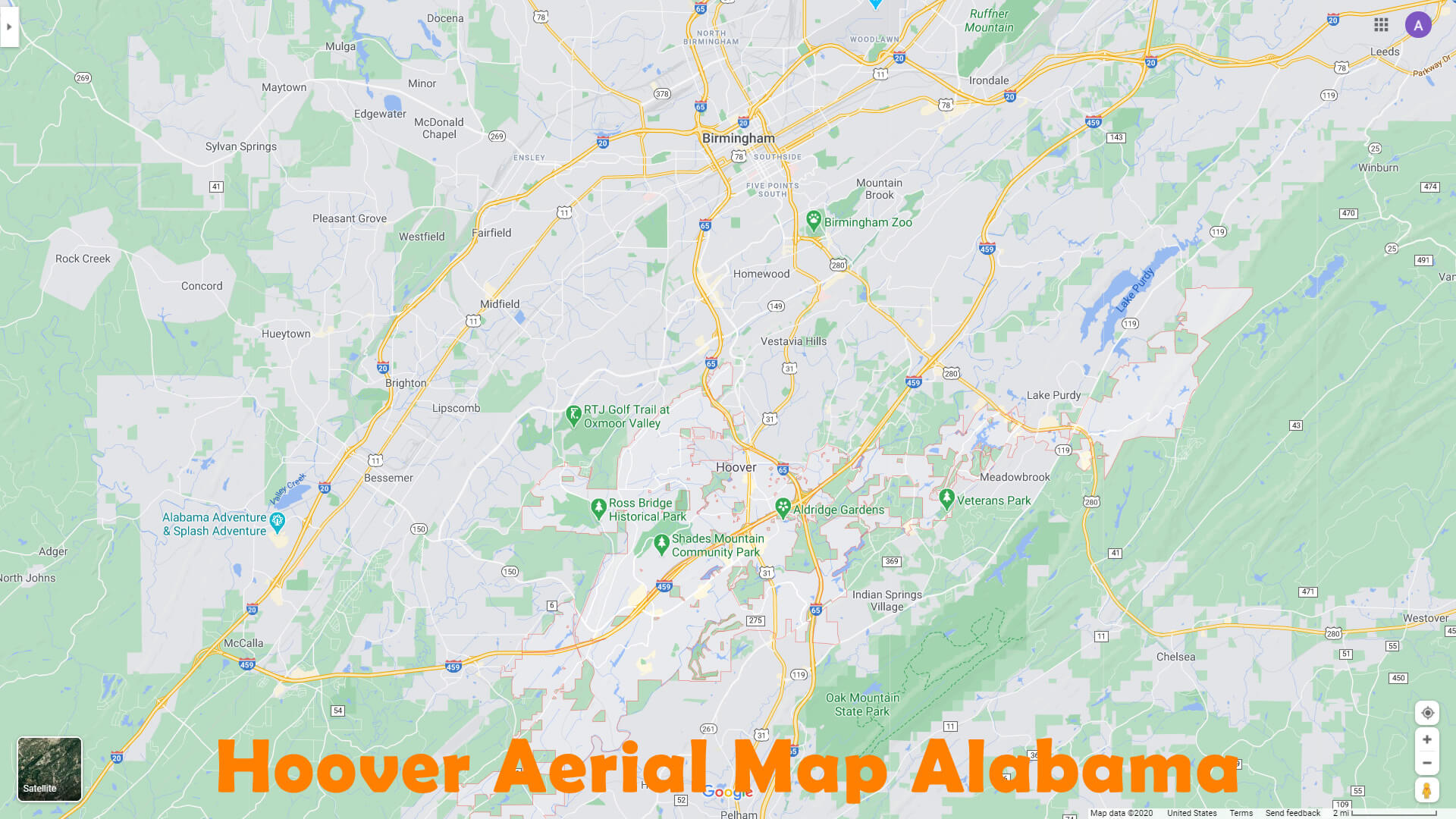 Hoover Alabama Map Hoover Alabama Map